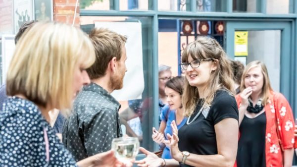 Young woman at an event