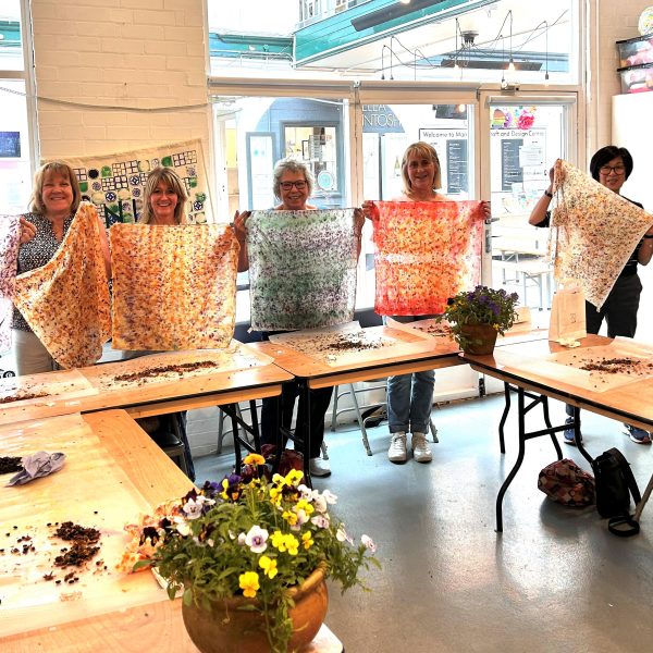 Botanical Dyed Silk Scarf Workshop