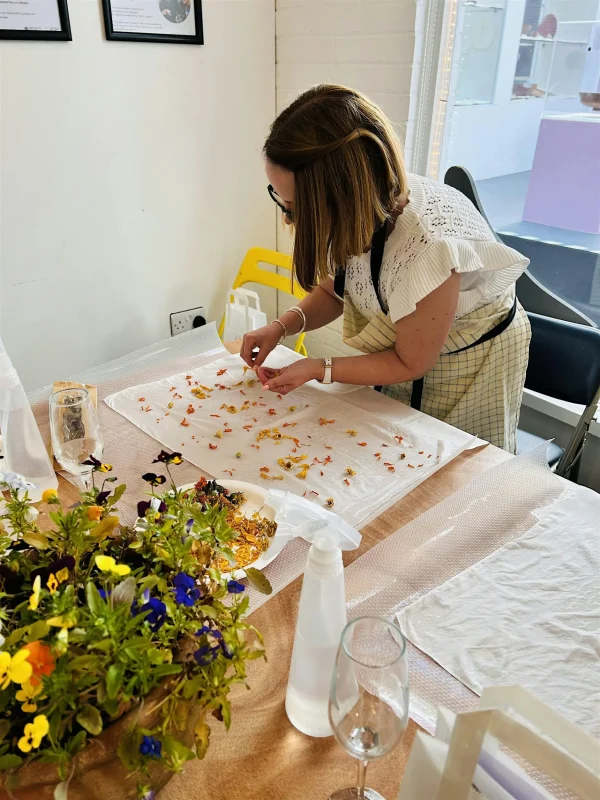 Botanical Dyed Silk Scarf Workshop